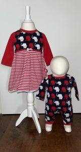 Kleid Juna von Lybstes Größe 86 Tigerstrampler von Tigerlilly mit Langarmshirt von Lybstes Größe 56